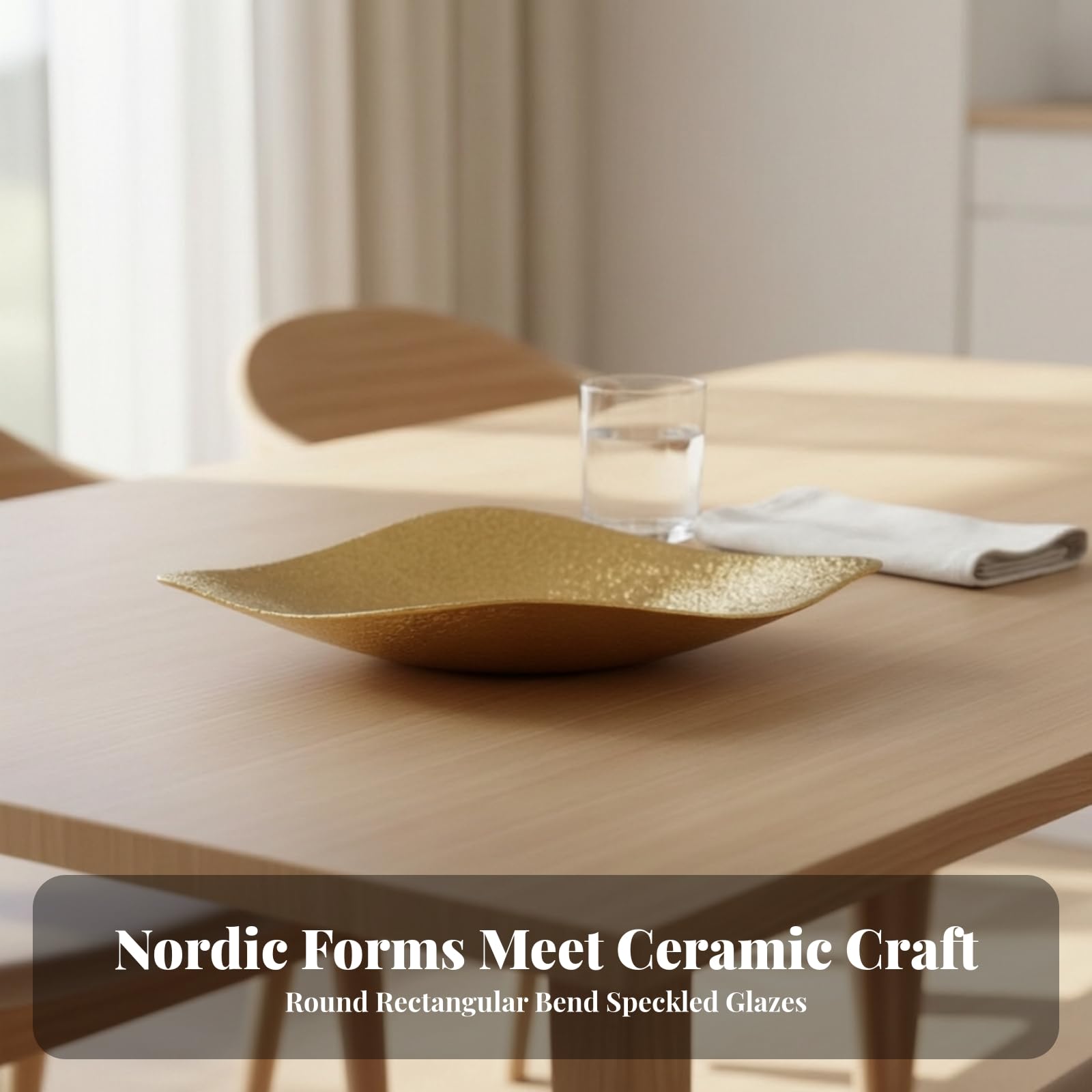 Plato Cerámica con Forma Pescado, style to 3, 36 × 36 × 8 Cm