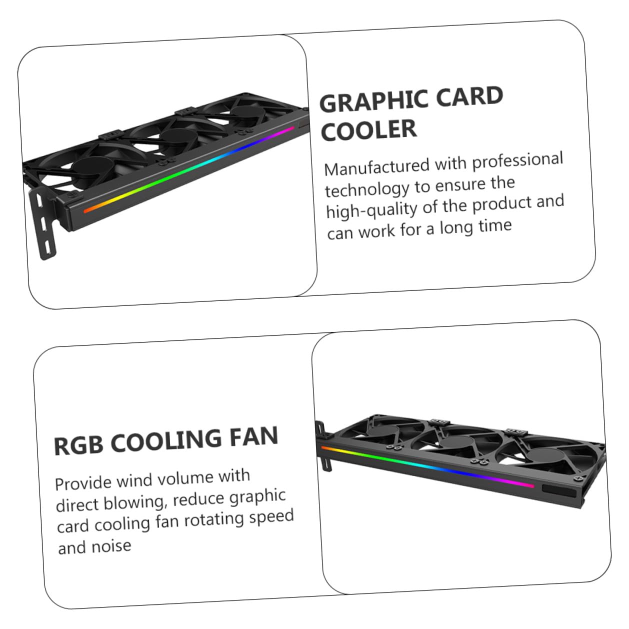 Argb Quiet Gpu Fan Cooler 5v Pcie Video Card Cooling Fan for Desktop PC Graphics Card Heat Dissipation