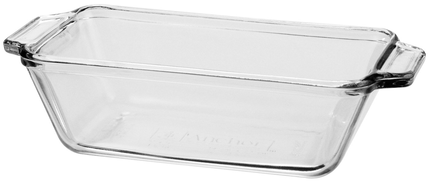 Anchor HockingGlass Bread Pan, 1.5 Quart Loaf Pan, Set of 3
