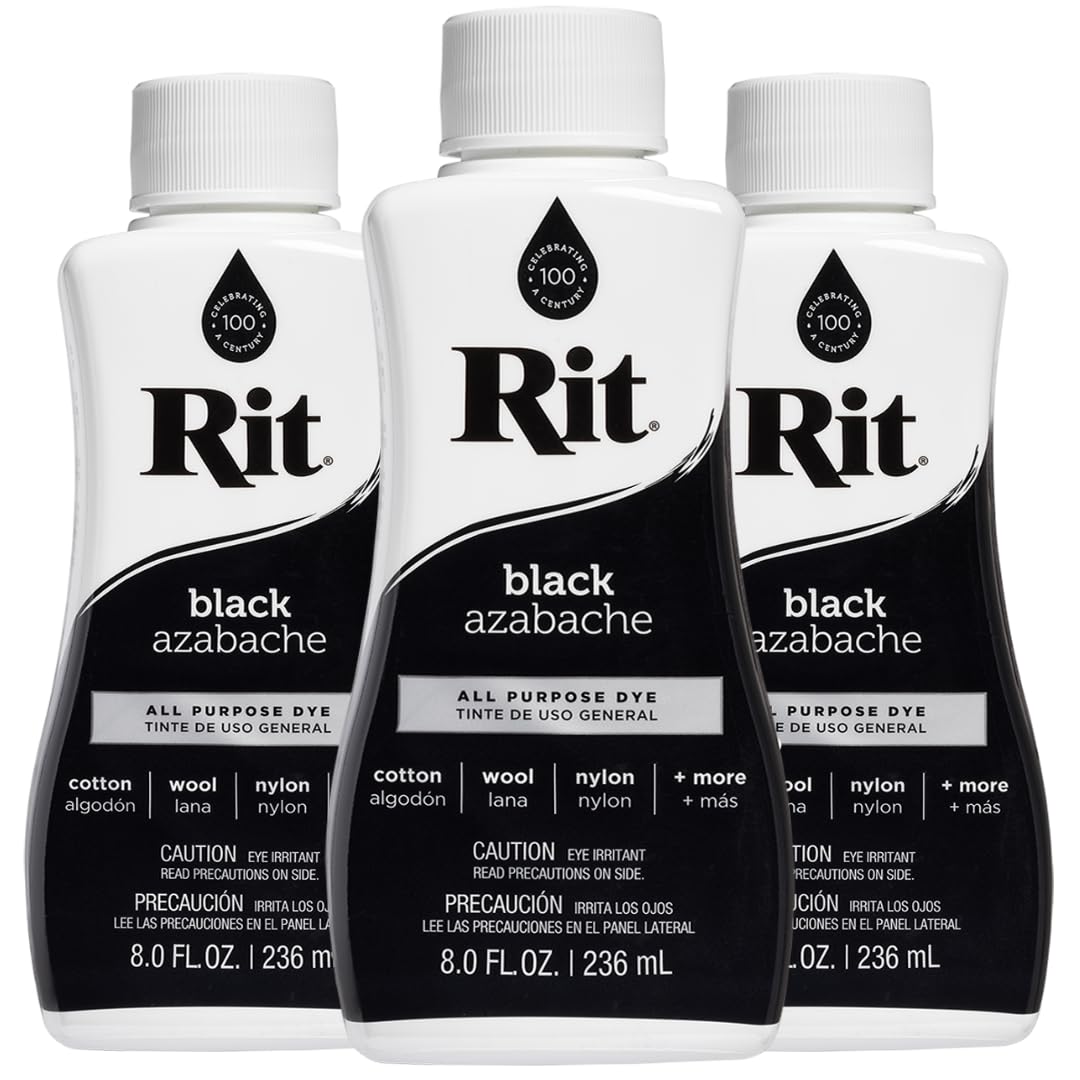 Rit All-Purpose Liquid Dye Black 3-Pack
