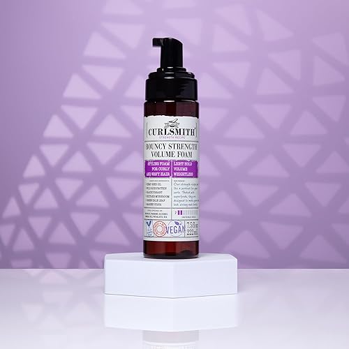 Miniatura 6 de Curlsmith - Espuma de volumen Bouncy Strength espuma de peinado para cabello rizado y ondulado sujeción ligera 75 onzas líquidas