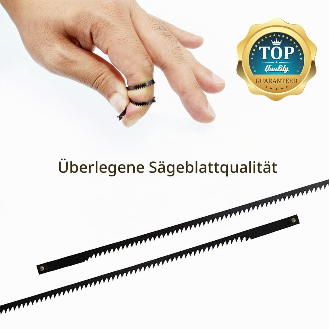 Original 15-in-1 Universeller Magic Saw Werkzeugkoffer mit Wechselklingen, verwendbar als Bügelsäge, Laubsäge, Stichsäge, Schlitzsäge, Astsäge, Kettensäge,