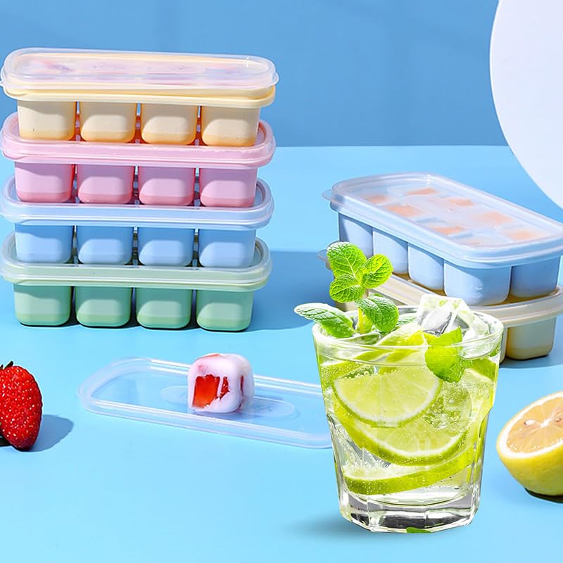 Vassoi Per Cubetti Di Ghiaccio In Silicone Flessibili E Facili Da Staccare Con Coperchio Anti Goccia Rimovibile Senza Bpa Resistenti E Lavabili In Lavastoviglie Set Da 2 87305155