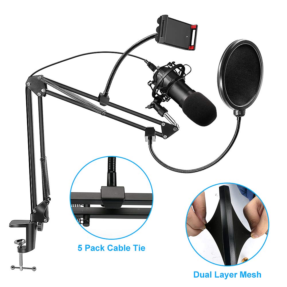 Buy Microphone Arm Stand 9in1 Mic Stand Set Adjustable