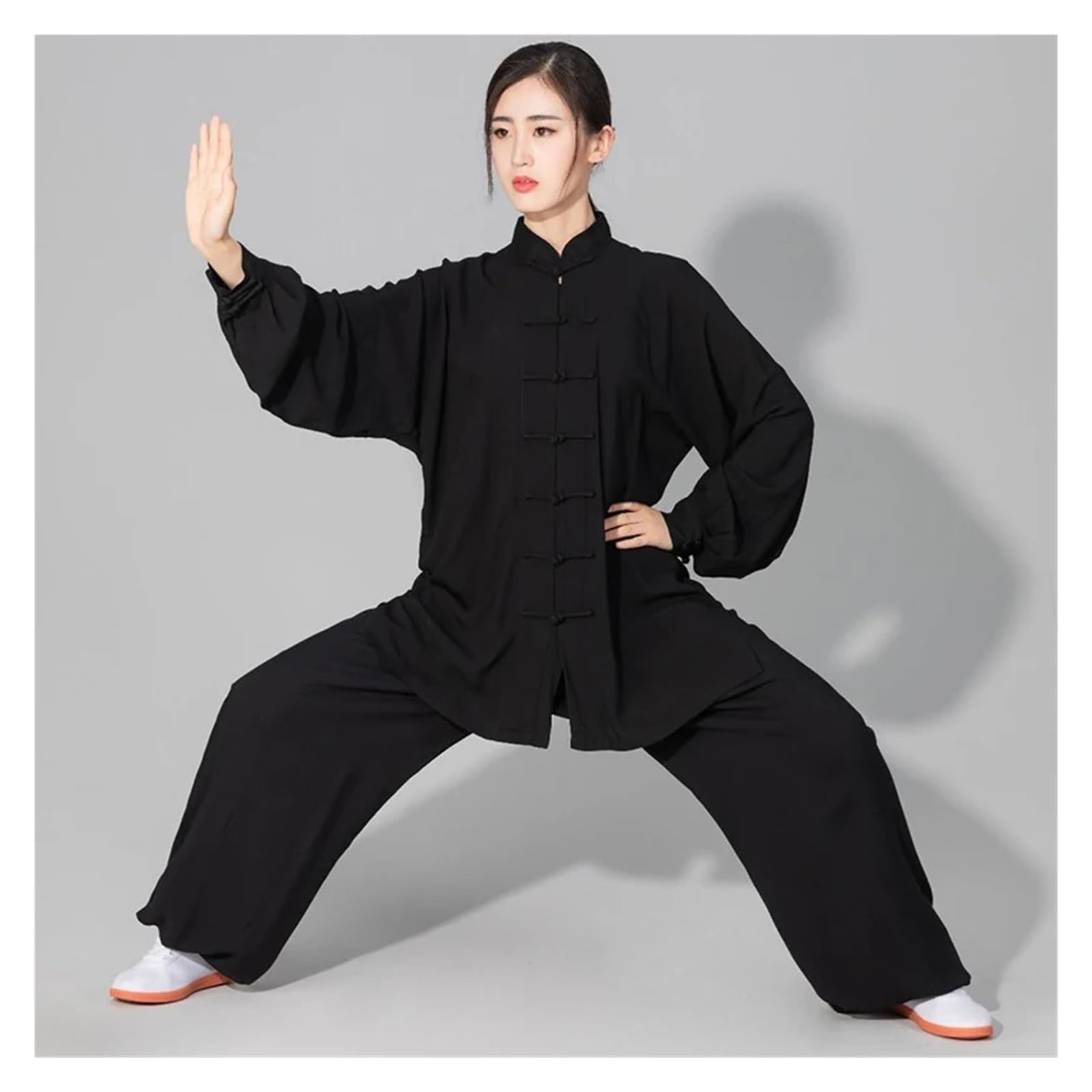 Tai Chi Anzug Tai Chi Uniform for Erwachsene, Kung Fu Kleidung, Kampfsport, Wing Chun Anzug, Tai Chi Performance(Blue,L)