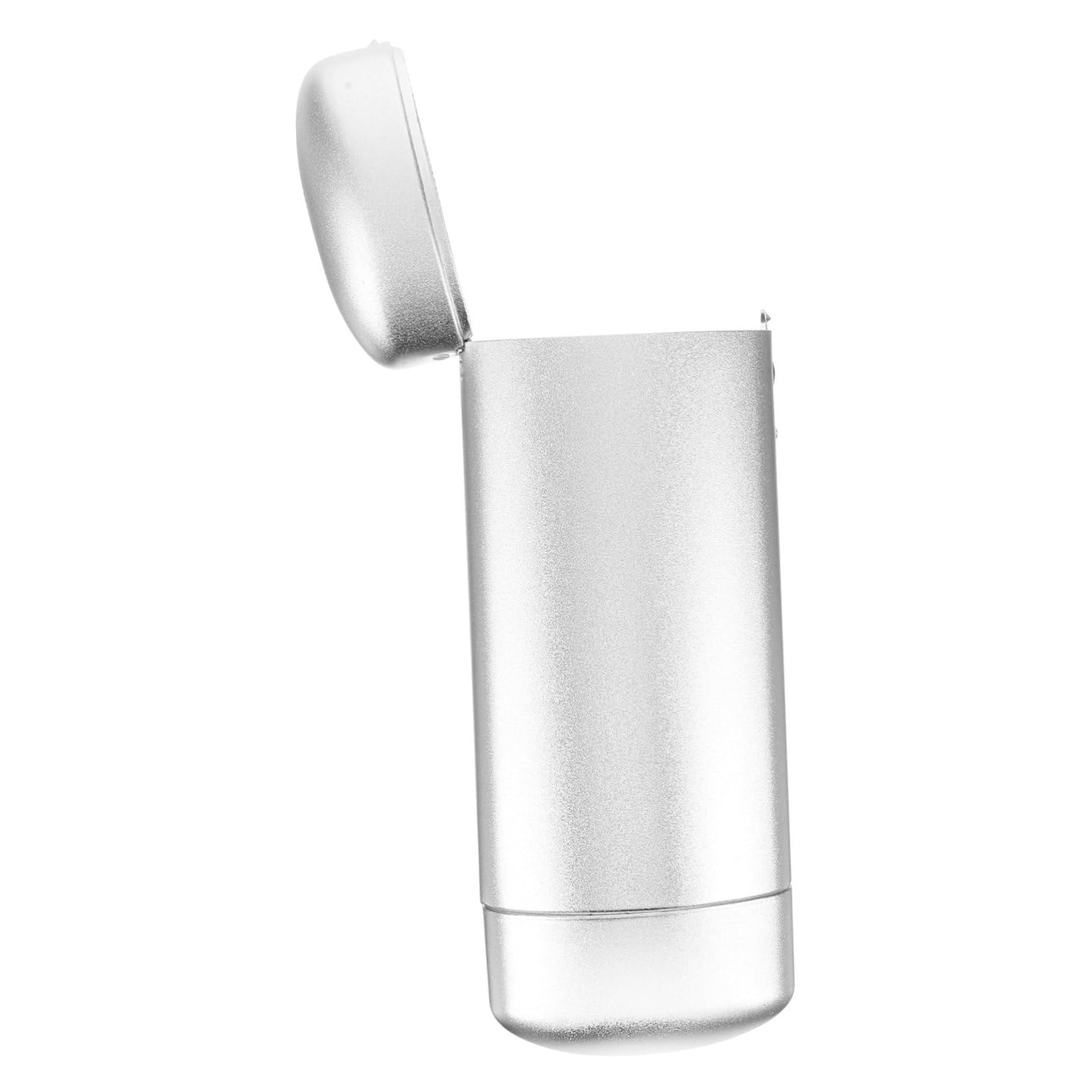 Veemoon estuche de aluminio para gafas brillante Gafas de sol titular de gafas estuche de anteojos plegable estuche de gafas de viaje estuche para gafas de viaje aleación de aluminio Plata
