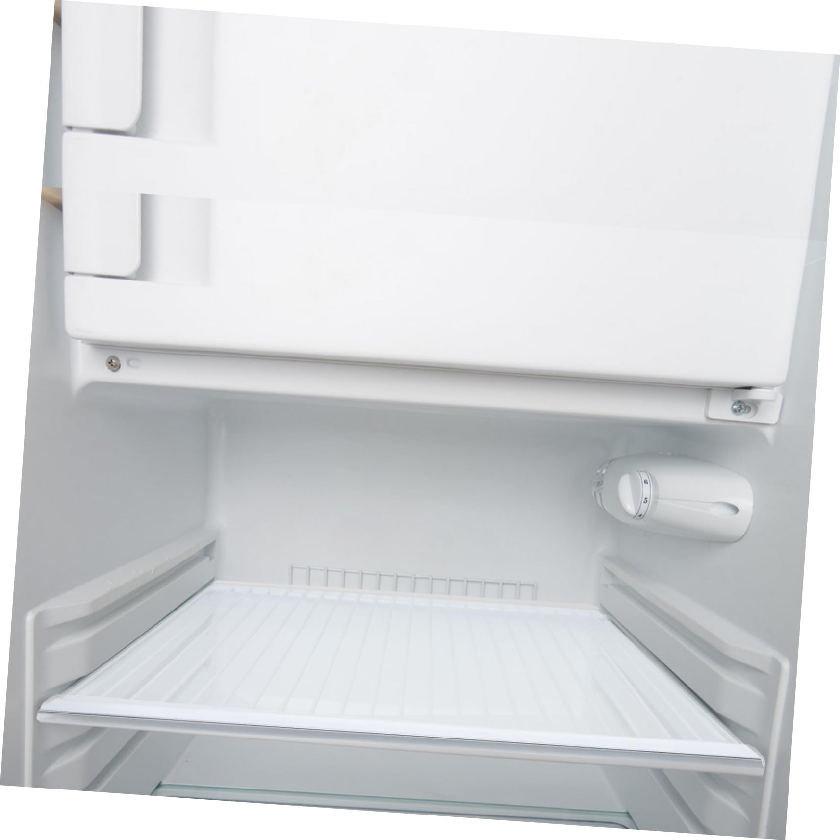 jojofuny Estante de Vidrio Templado Transparente Borde Envuelto para Refrigerador, Optimización de Espacio y Mayor Visibilidad, Adecuado para Congelador y Alimentos Frescos