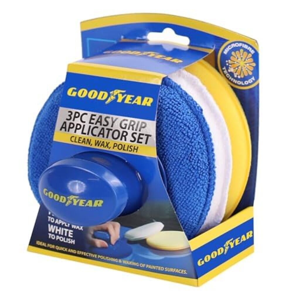Goodyear   3 Piece Easy Grip Applicator Set, Sports Direct