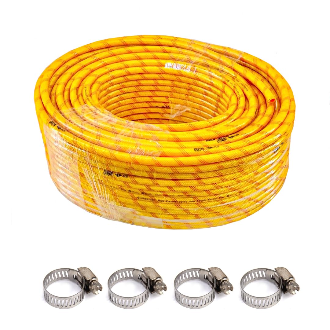 5 Meter 5 Layered Heavy Duty Braided Water Hose Pipe for Watering Easy to Connect, Garden, Car Wash, Floor Clean, Pet Bath, Yard.(Diameter-Inner 8.5 mm-Outer 14 mm) (B0D8BXPCSJ) Amazon Price History, Amazon Price Tracker