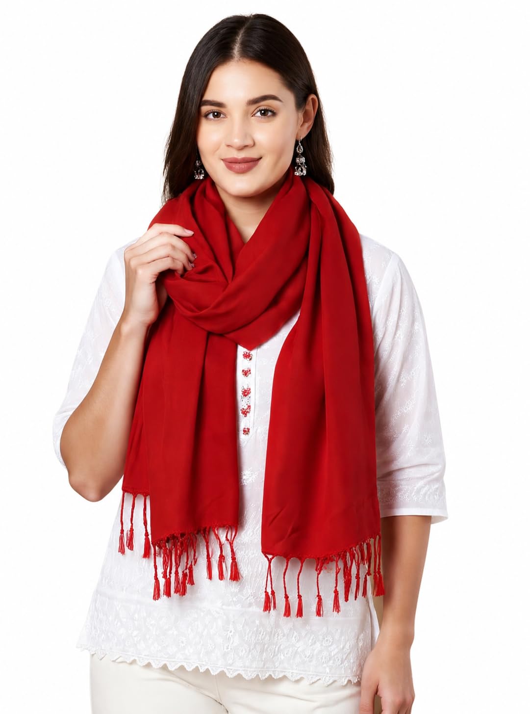 Women's Viscose Stole Made on Handloom-picture-29