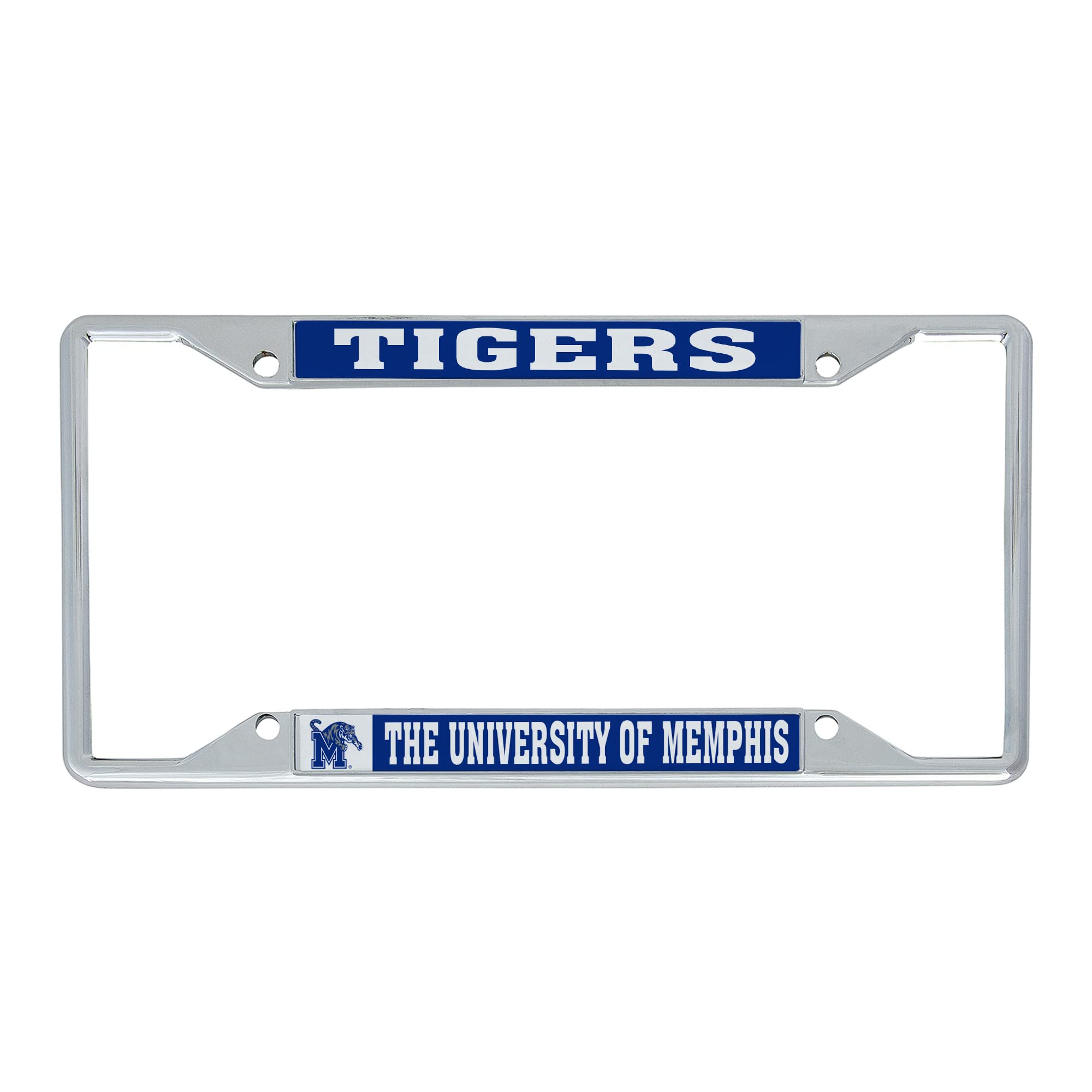 Desert Cactus University of Memphis Car Accessories Tigers Metal License Plate Frame and Tag Holder for Front or Rear of Car (Mascot)
