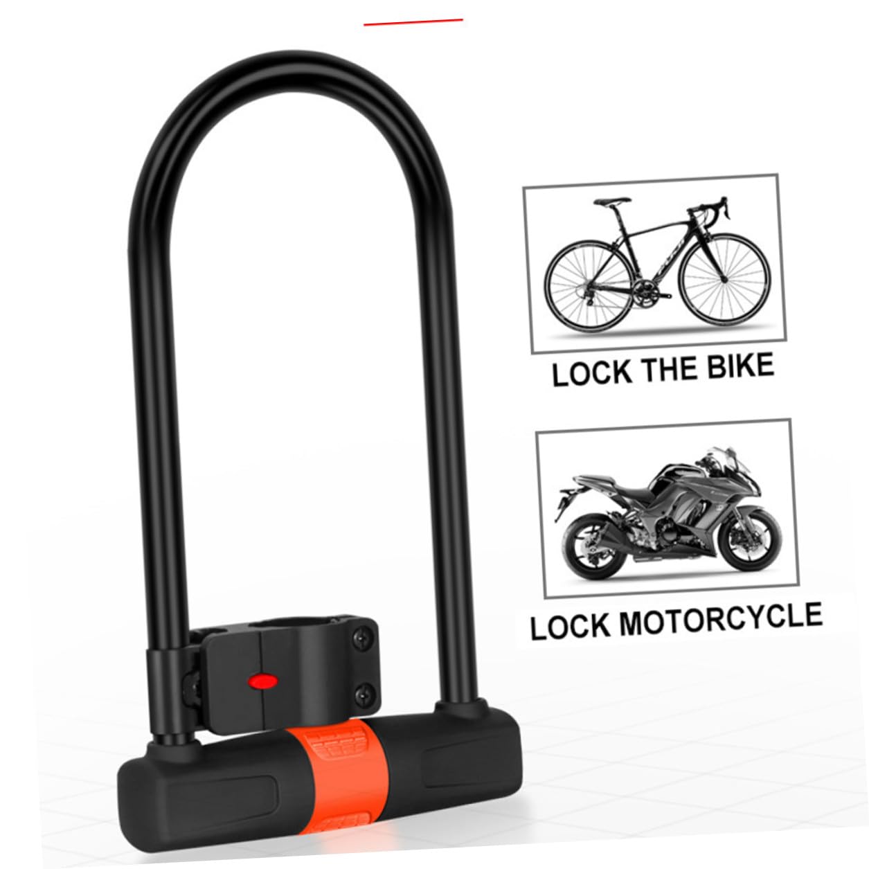 ORFOFE Lucchetto Catena Antifurto per Bici Moto Biciclette Elettriche Trave di Bloccaggio in Acciaio Legato e Cavo in Acciaio ad Alta Resistenza