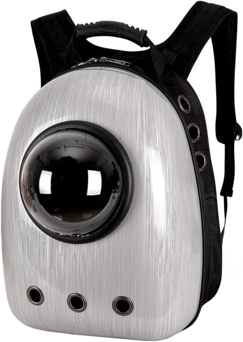 XZKING Cat Bubble Backpack-Bubble Backpack Pet Carrier Cat Dome Carrying Backpack Silver