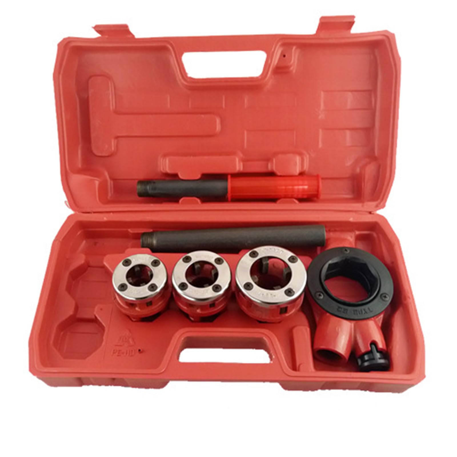 Kit de herramientas de roscado de tuberías, juego de instalación de operaciones manuales para varias herramientas de roscado manual, herramienta de fontanería profesional