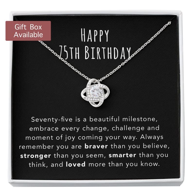 rakva 925 Sterling Silver Gift Grandmother Necklace, Mom Necklace, 75th Birthday Necklace Gift For Women, 75th Birthday Jewelry, 75 Year Old Gift (B0BV393Q6L) Amazon Price History, Amazon Price Tracker