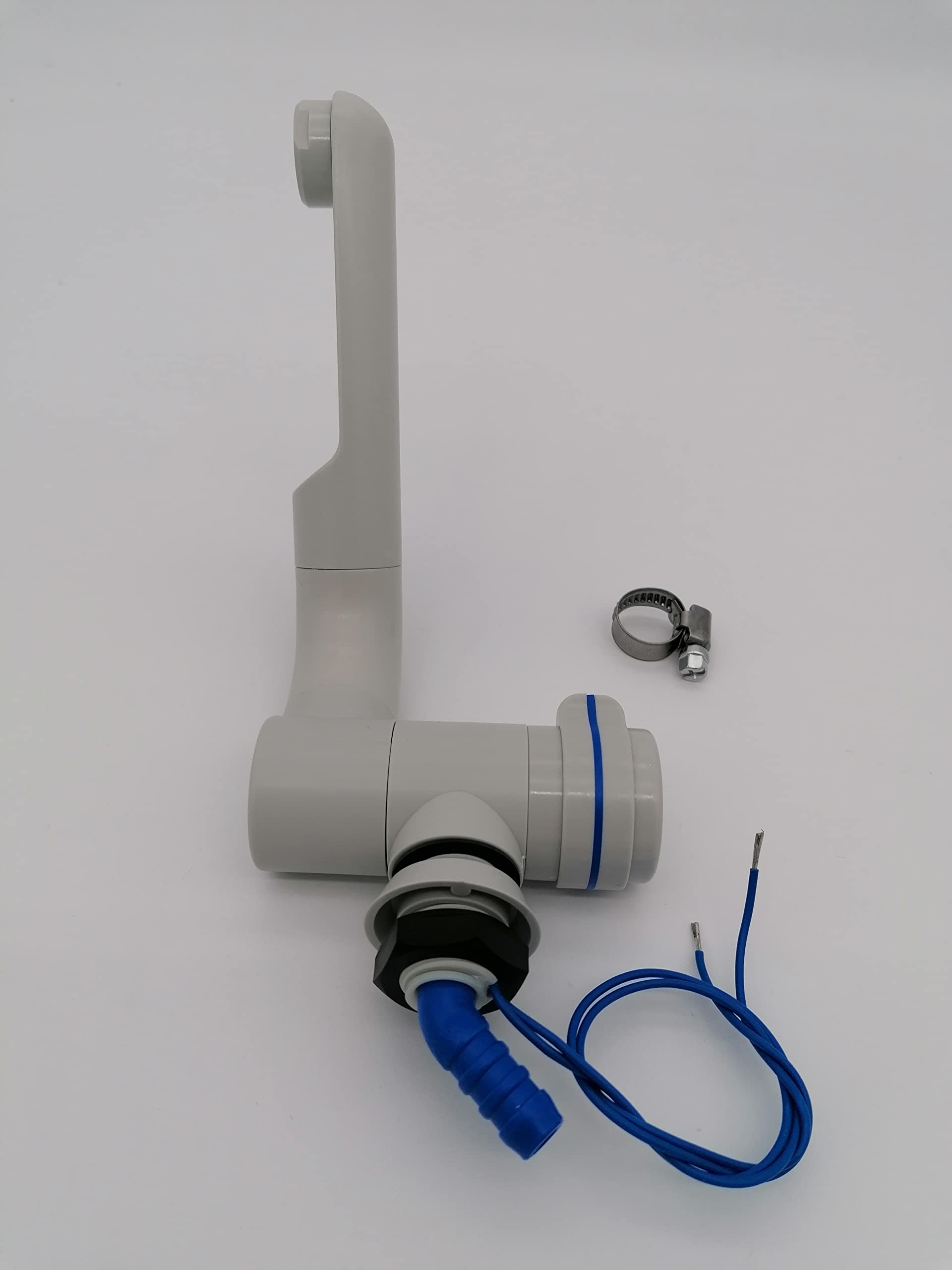 CR-MOESANCO® Rubinetto Automatico per Caravan 12 V Camper Lavabo Barca in Plastica Grigio
