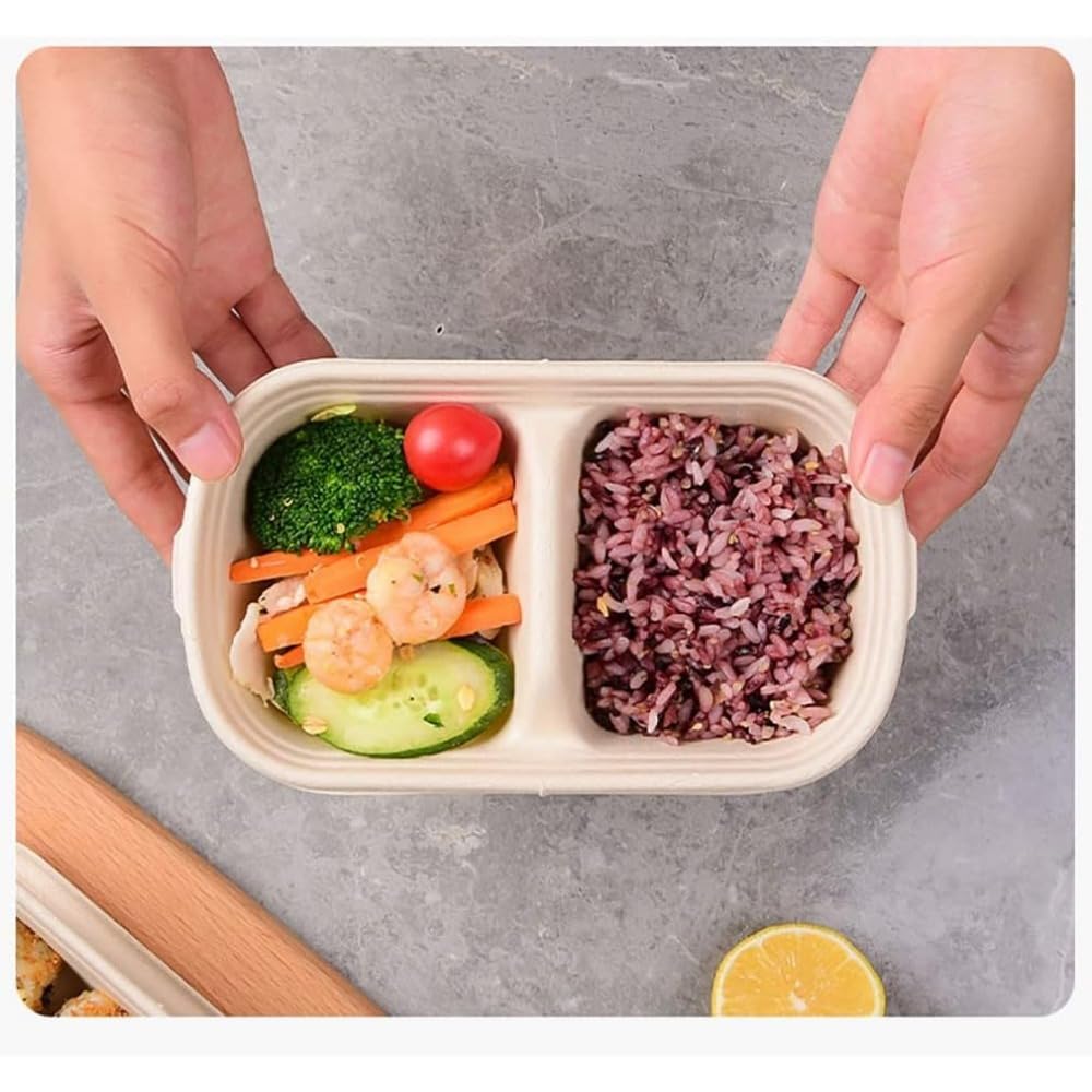 Amazon | Nizzvlo 使い捨て食器 紙食器 使い捨て弁当箱 フードパック
