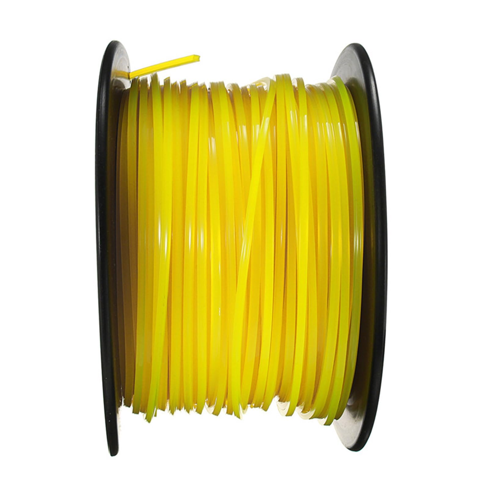 Generico Filo strimmer, Compatibile con Stihl, Filo Nylon Quadro 3mm | Filo nylon giallo, 3mm x 100m, bobina plastica, 1 filo quadro strimmer