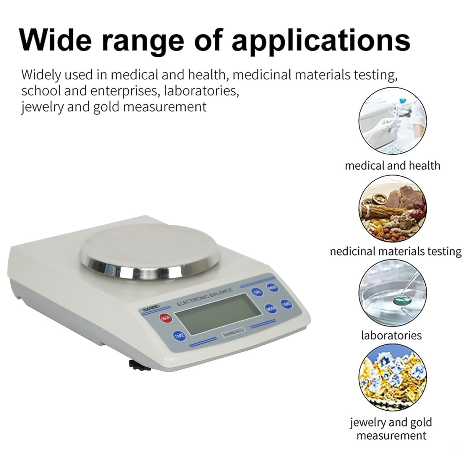 Precyzyjna Waga Elektroniczna, Waga Laboratoryjna Z Czujnikiem Siły Elektromagnetycznej I Interfejsem Rs232, Wysoka Dokładność Konwersji Jednostek Gram/Kar