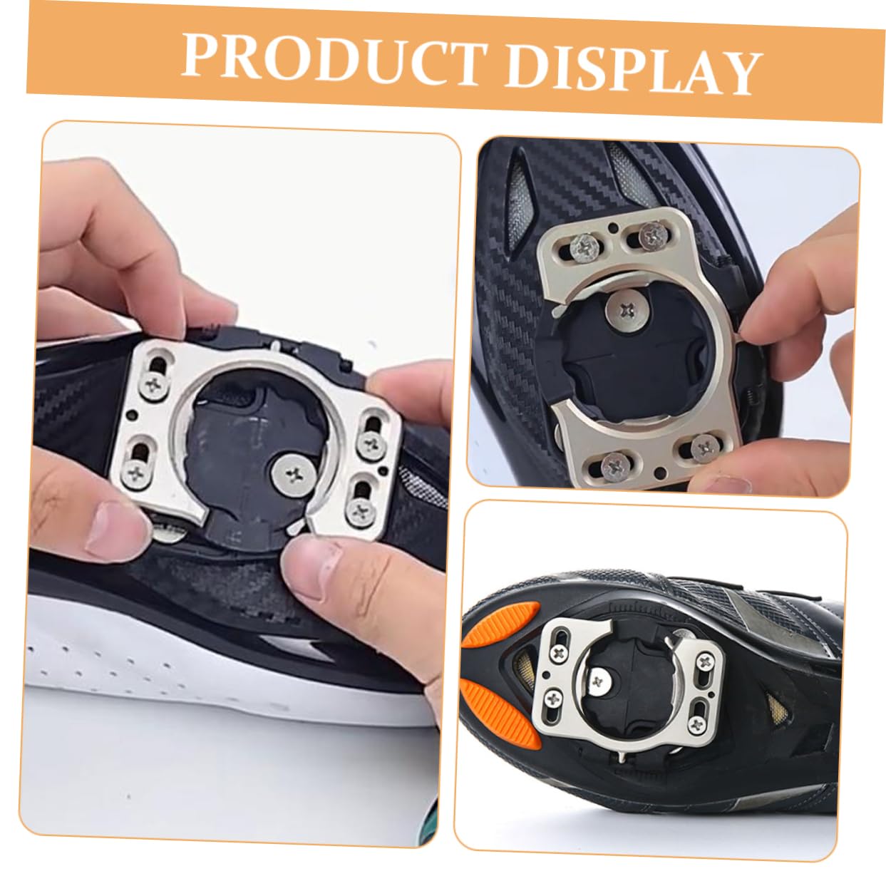 YARNOW 2pezzi Tacchette Per Bici Da Strada Sgancio Rapido Copritacchette Per Ciclismo Adattatori Per Pedali Da Bicicletta Clip Per Tacchette Accessori Per Scarpe Da Ciclismo