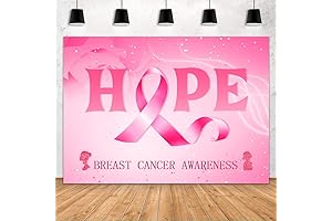 Breast Cancer Awareness Backdrop Pink Ribbon Photo Booth Hope