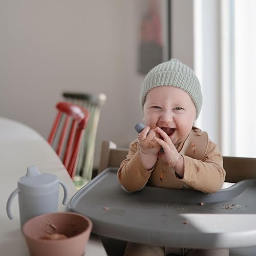 Miniatura 3 de mushie Cucharas de silicona para niños pequeños  Paquete de 2 (TradewindsShifting Sand)