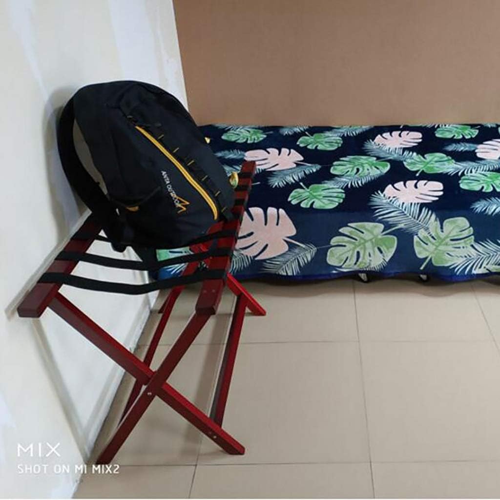 荷物は、荷物ラック、ホテルルーム折り畳み式のソリッドウッドスーツケースホルダーラック、荷物棚スーツケースバックパックラック