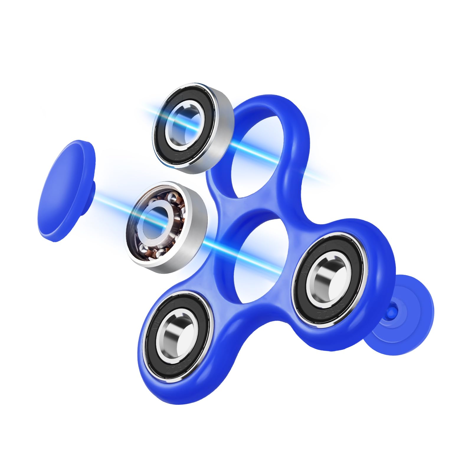 SCIONE Fidget Spinner Sensory Hand Fidget Toy, Anxiety Stress Relief Party Bag Fillers for Kids Adults Goodie Bag Stuffers (Blue) - Image 3