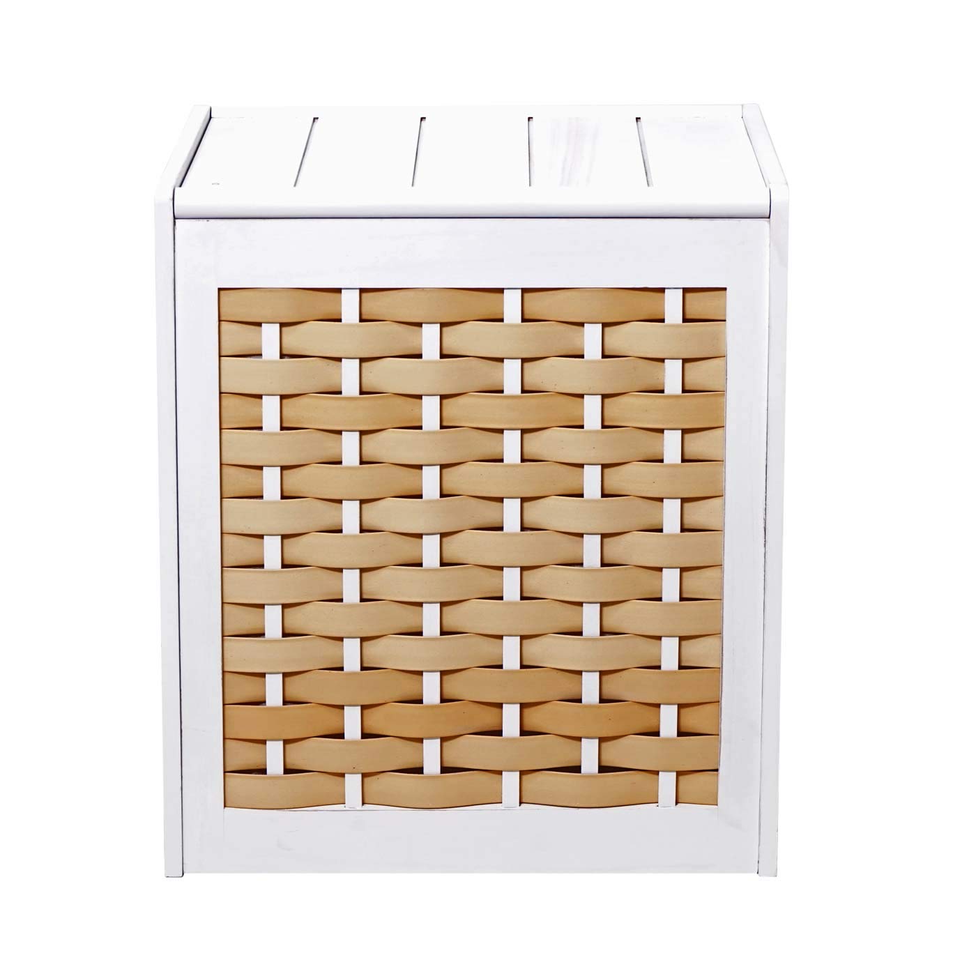 HWC-G37AM - Cesto para la ropa sucia (61 x 51 x 35 cm), color blanco