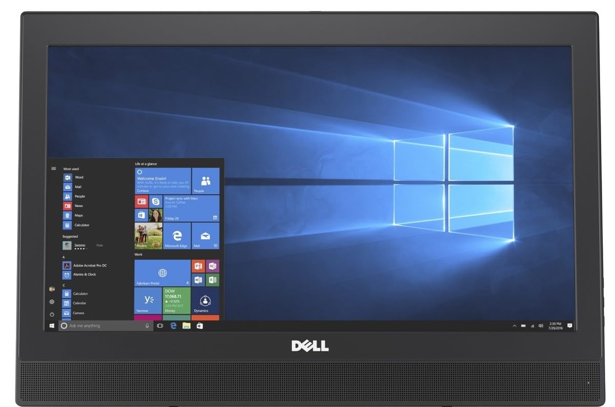 Dell Optiplex 3050 - Ordenador de sobremesa todo en uno (19,5", Intel Core i5-6500, 16 GB de RAM, 256 GB SSD, WiFi, Bluetooth, teclado de EE.UU., Windows 11 Pro (reacondicionado)