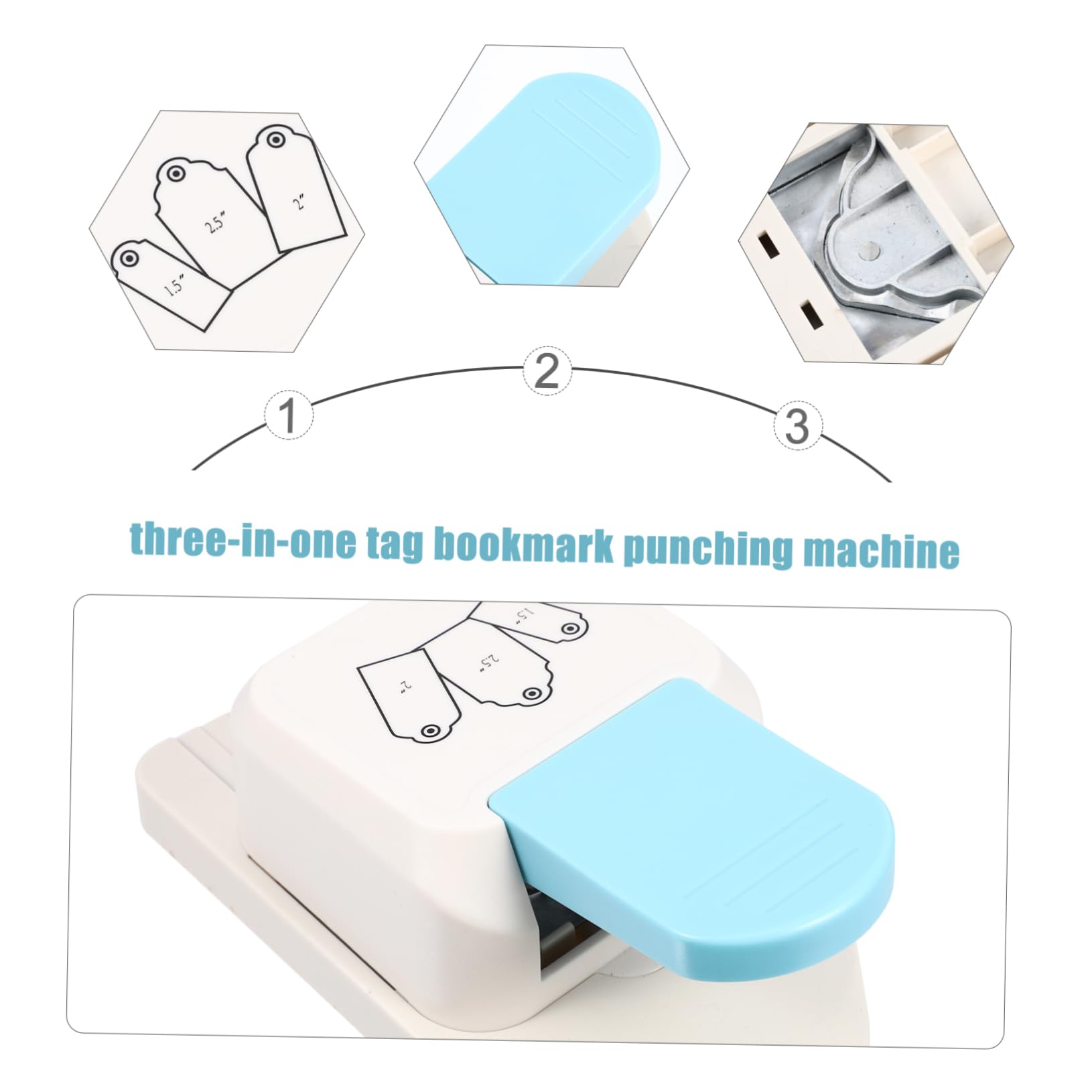 Máquina de Troquelado Manual Punzón de Palanca para Etiquetas Redondas Herramienta Resistente para Scrapbooking y Manualidades