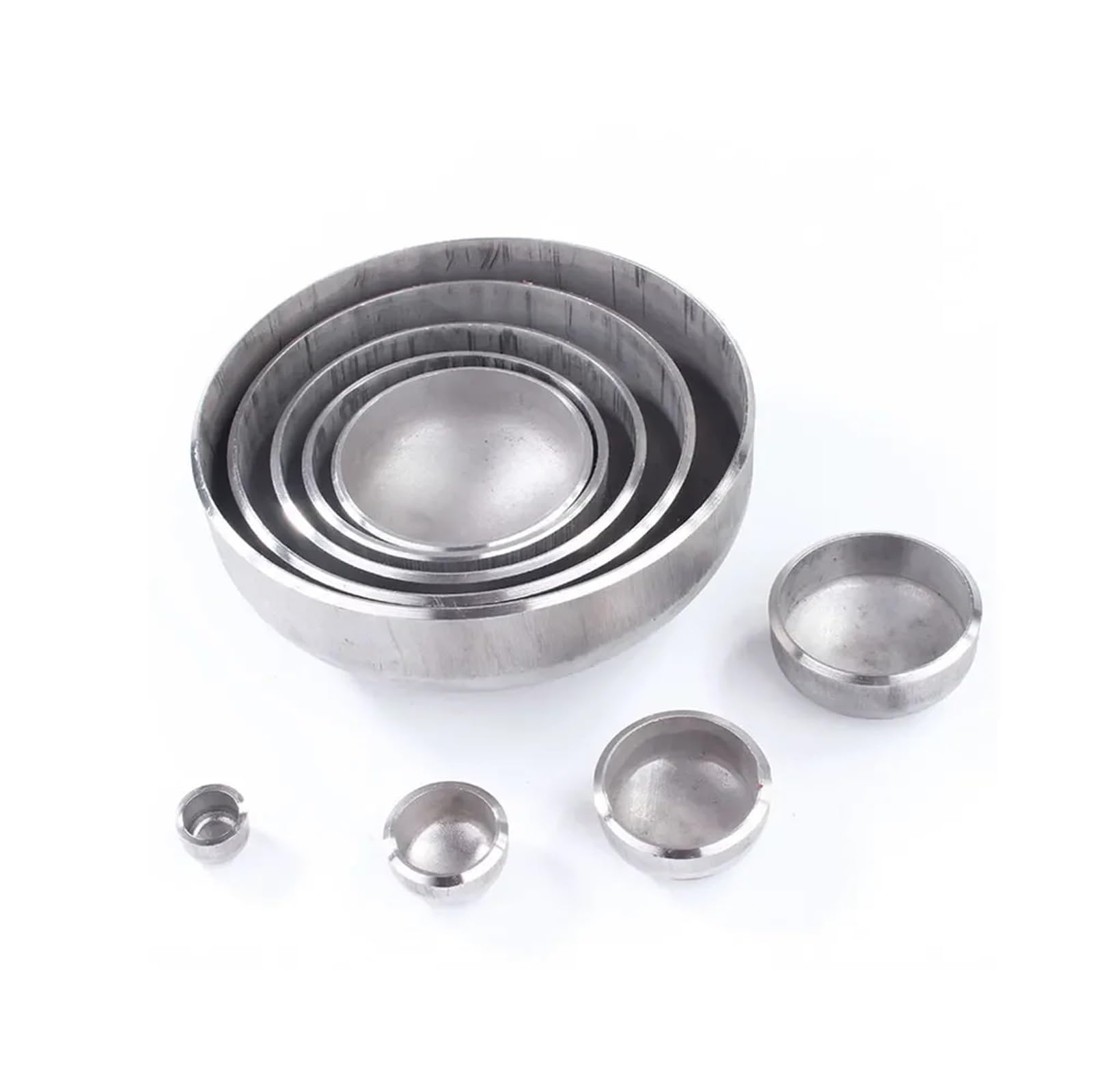 Industrial Use 19 25 32 38 45 48 51 57 60 63 76 89 102 108mm OD Tube End Cap 304 Stainless Steel Pipe Fitting Blind Head(2mm Thickness,89MM OD_End Cap) Brass Hose