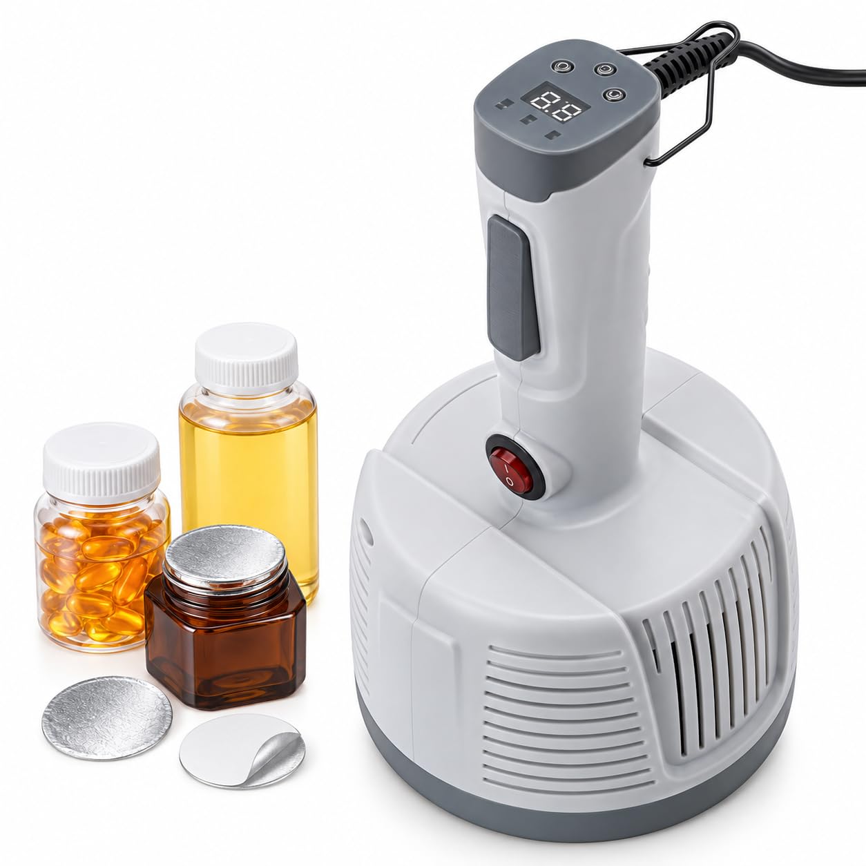 Scelleuse à induction électromagnétique portable, uniquement pour bouchons en plastique