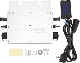 Solar Grid Tie Micro Inversor, EU 230V 600W Grid Tie Inversor Tela LCD Proteção contra Sobretensão Segura para Sistema de Energia Solar