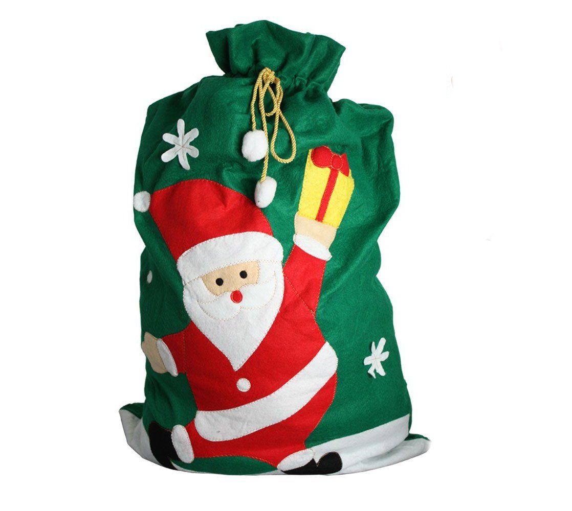 Homestreet Extra Large Present Bag, Jumbo Sack with Snowman or Reindeer (Santa)