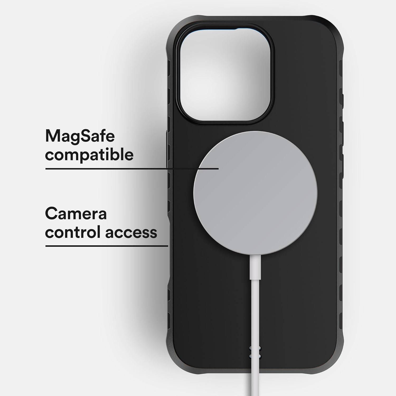 BodyGuardz Paradigm Pro Compatible with iPhone 16 Pro Case - Shockproof Cover 18FT Drop Rating - Compatible with MagSafe - Phone Cooling Technology - Responsive Buttons - Purple (Black)