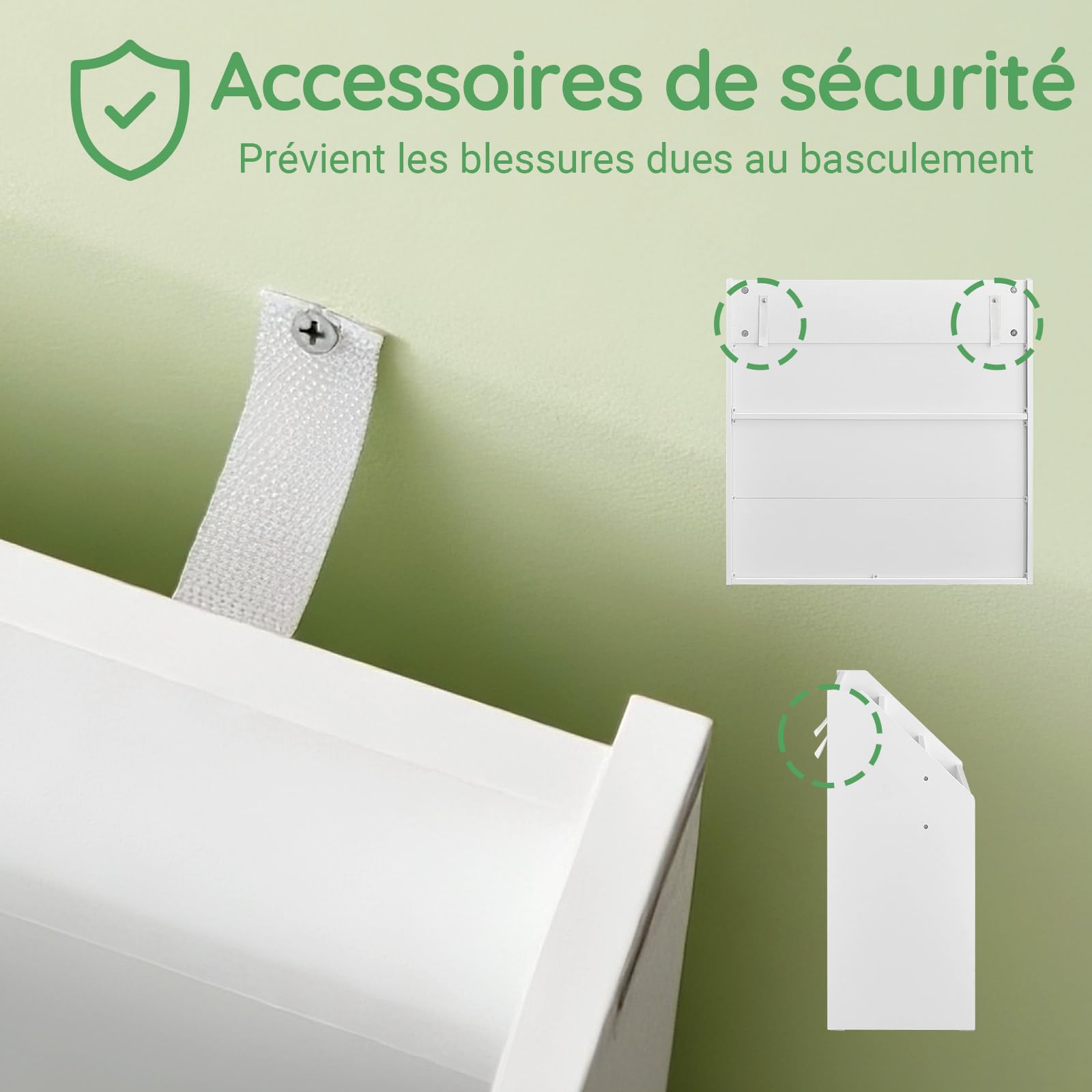 SoBuy Bibliothèque Enfant Rangement Jouet Enfant avec 3 Étagères et 2 Compartiments Ouverts Meuble Rangement Jouet Étagère Bibliothèque Porte-revues Blanc 68x30x68 cm KMB01-II-W