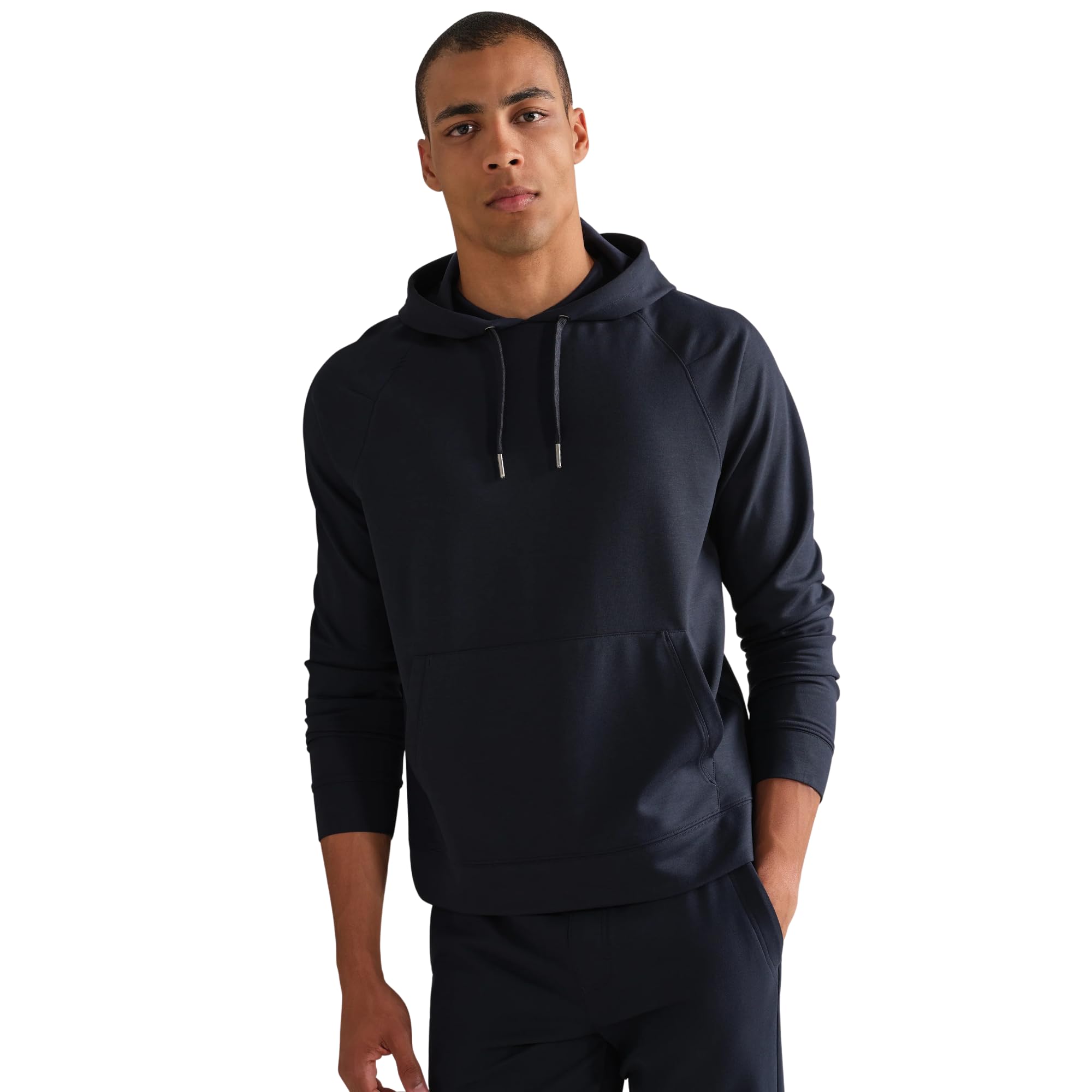Rhone Men's True Navy Dreamstate Hoodie - Athletic Sweatshirt With Pockets, Anti-Odor, Adjustable Drawcord Pullover For Medium