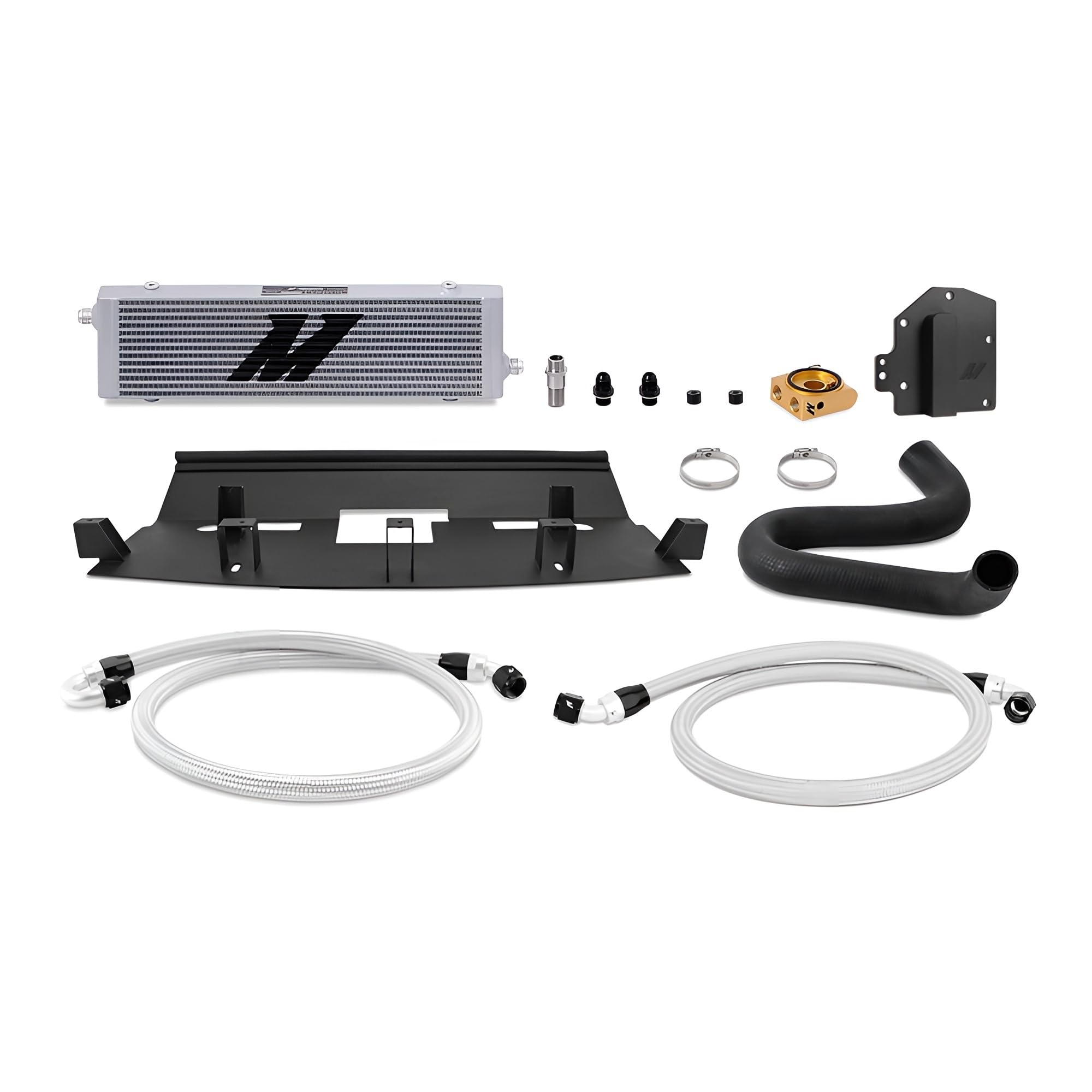 Mishimoto Oil Cooler Kit - fits Ford Mustang 5.0 V8 GT - RHD - 2018+ - Silver