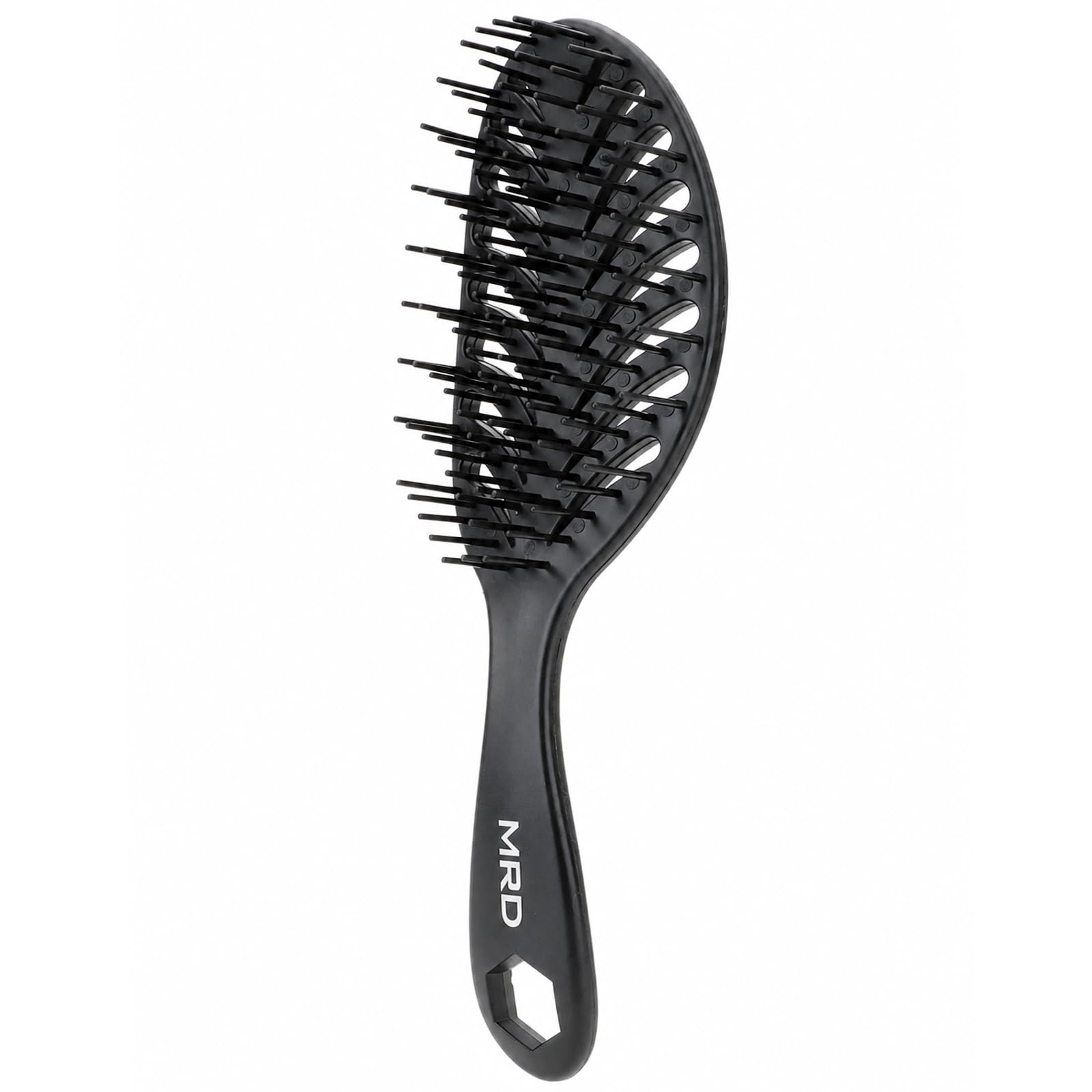 MRD Detangling Hair Brush with Ergonomic Grip, Black