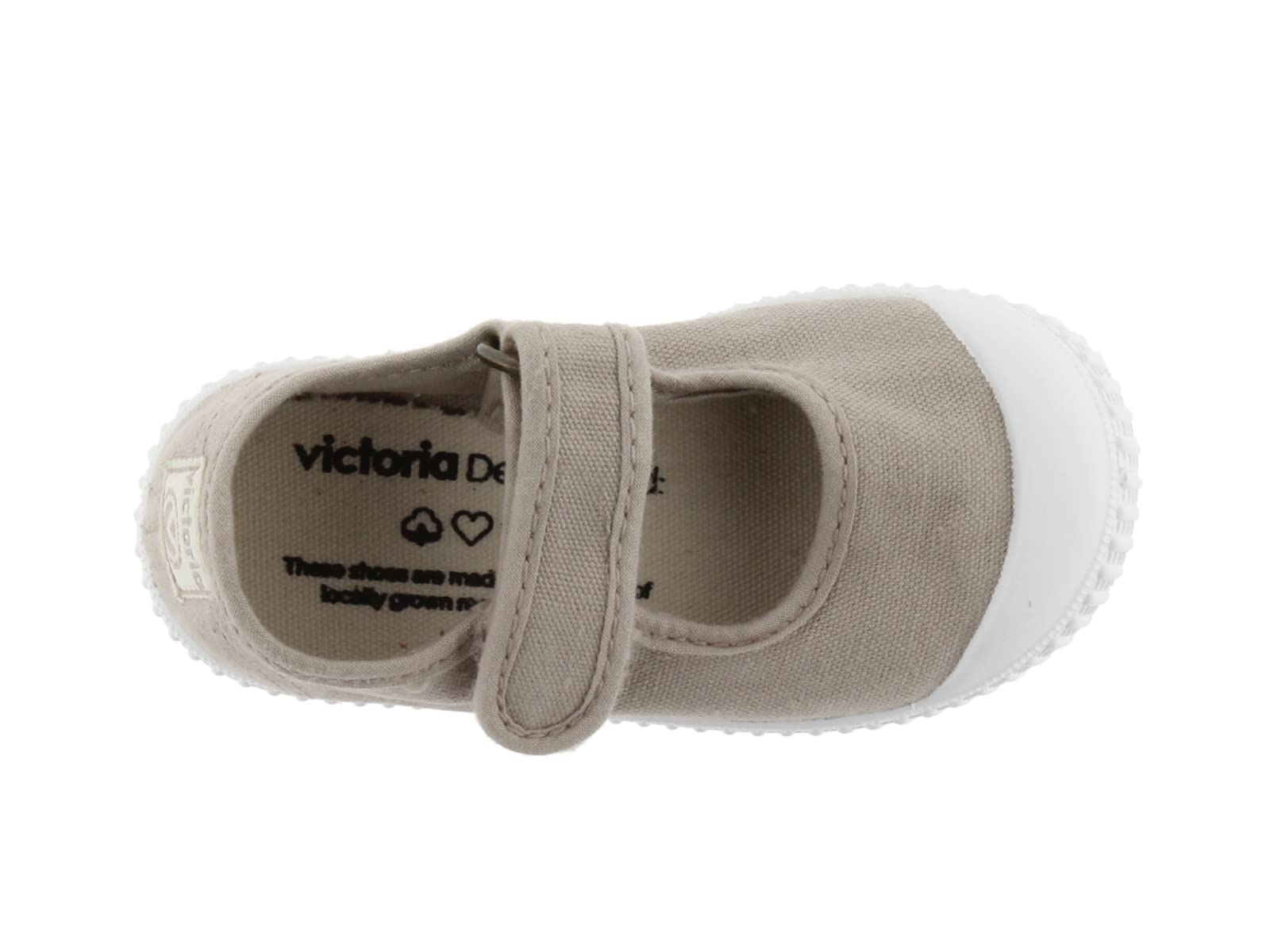 Victoria Ballerines Unisexe 1915 Toile Teintée Drec & Bande Auto-Agrippante & Bout Renforcé 136605 pour Enfants