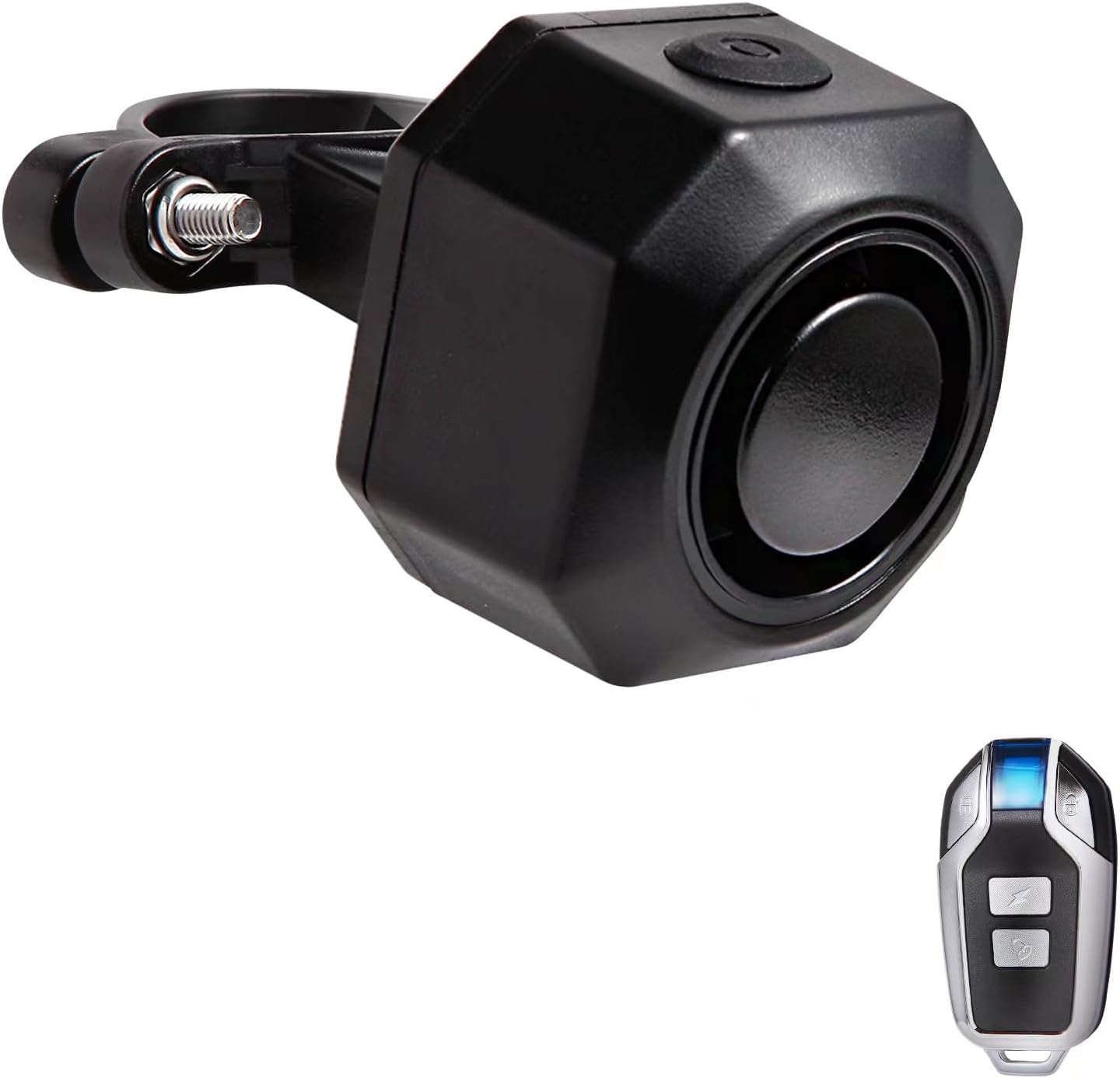 Bike Horn Electric Vehicle Alarm Wireless Vibration Alarm System with Motion Sensor Waterproof Rechargeable Antitheft Alarm for Ebikes Bike Scooter Car (SF32 Alarm one Pack)