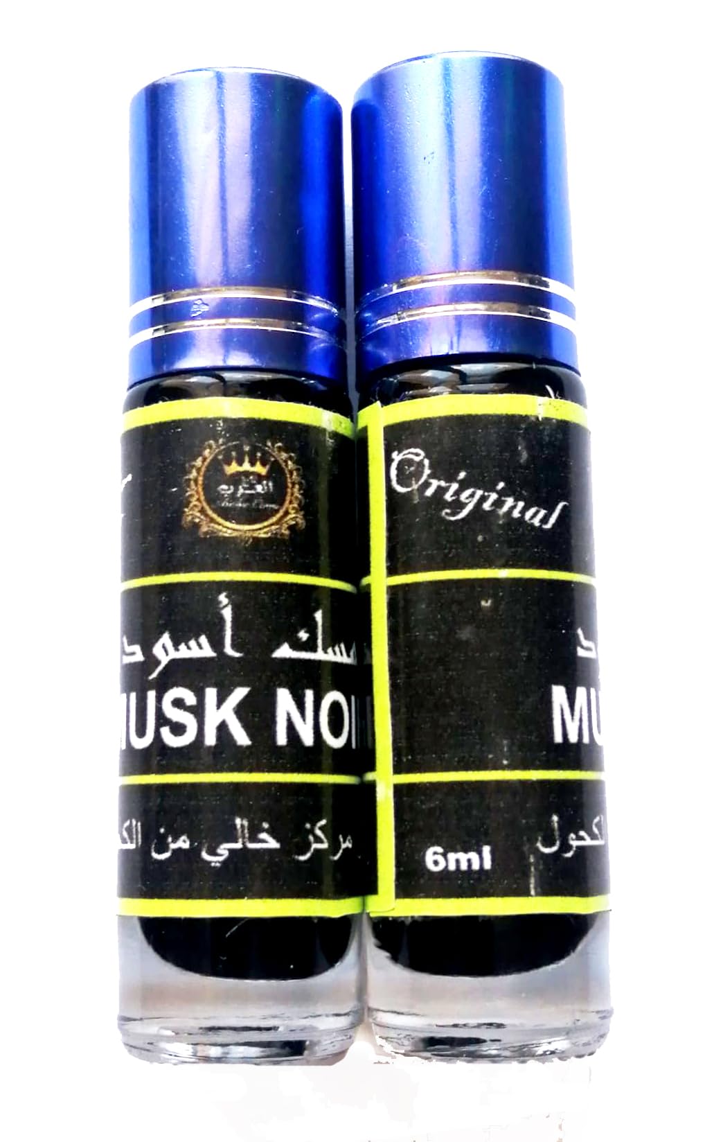 2 FRASCOS de Aceite Almizcle Negro 6 ml x 2 = 12 ML, perfume árabe para hombres