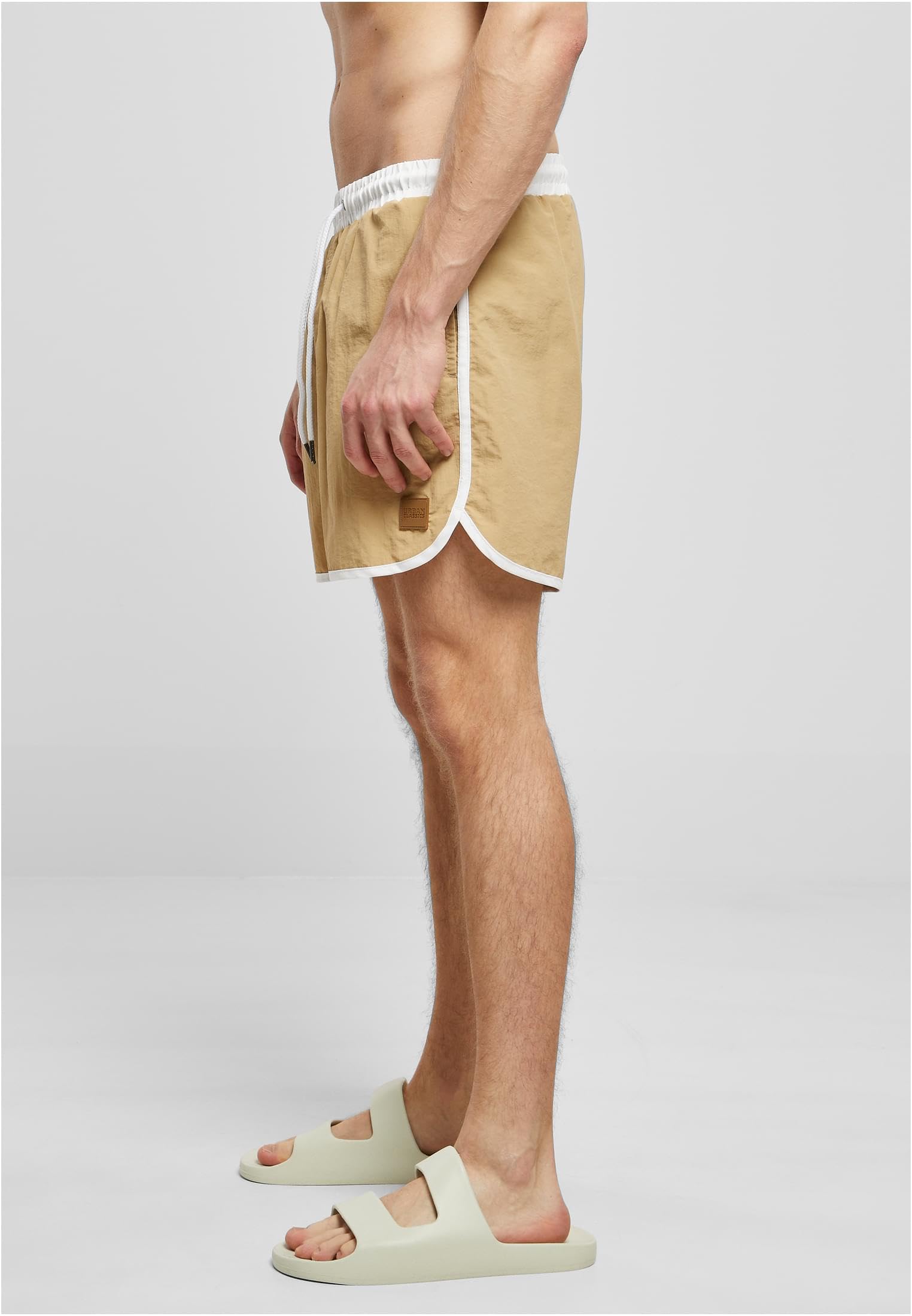 Urban Classics Retro Hombre Bañador Gris Marengo