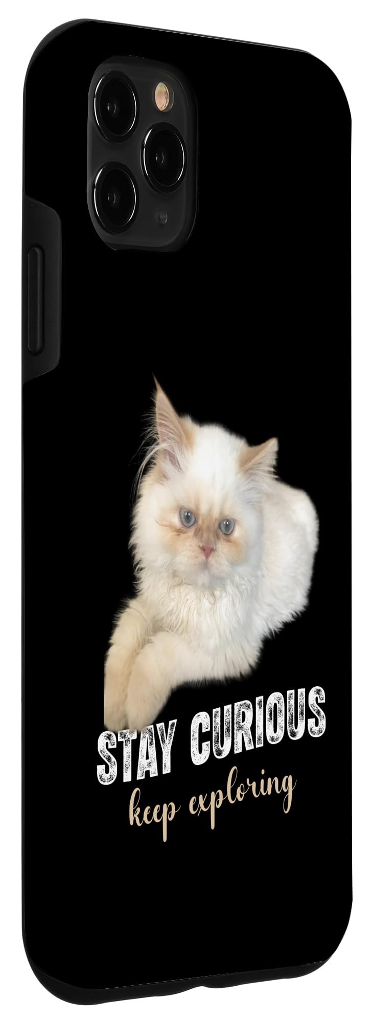 iPhone 11 Pro Max Trending Latest tee Stay Curious, Keep Exploring Cats Lovers Case - Image 3