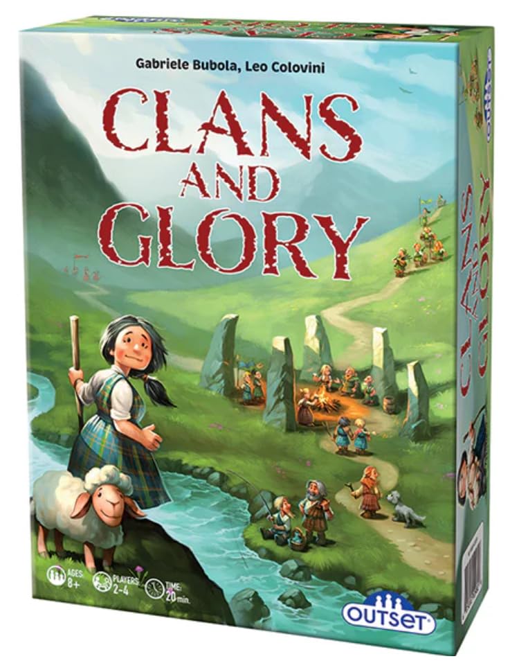 Outset Media Clans And Glory Strategy Card Game | For 2 to 4 Players | 20 Minute Game Time