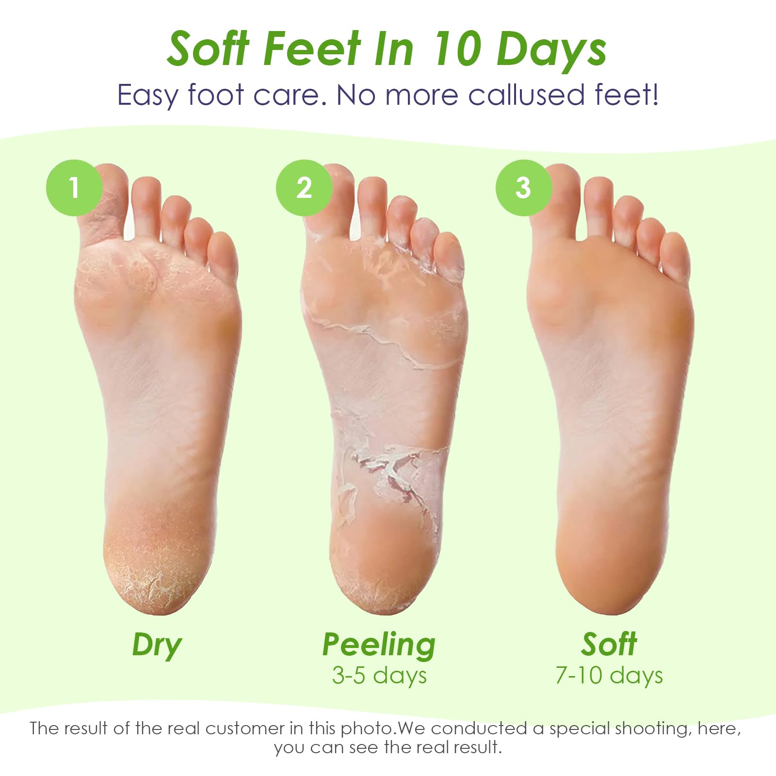 2 Paires Masque Pied, Masque Peeling Pieds et Nourrissant, Beauté pour Pied Secs et fendillés, Pieds Doux, Füße, Pour Femmes Hommes(Aloe Vera)