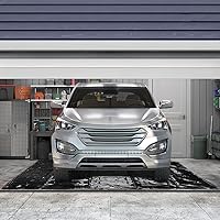 Vista 6 de ZONETECH Tapete de contención para nieve, barro, agua y garaje de hielo, color negro de alta calidad, resistente, protector de suelo para todas