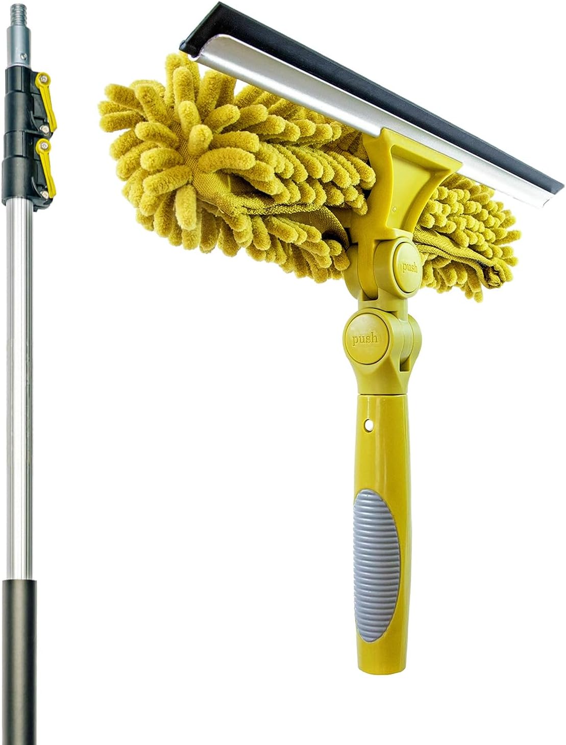 DocaPole 624 Foot (2m 7m) Extension Pole + Squeegee & Window Washer