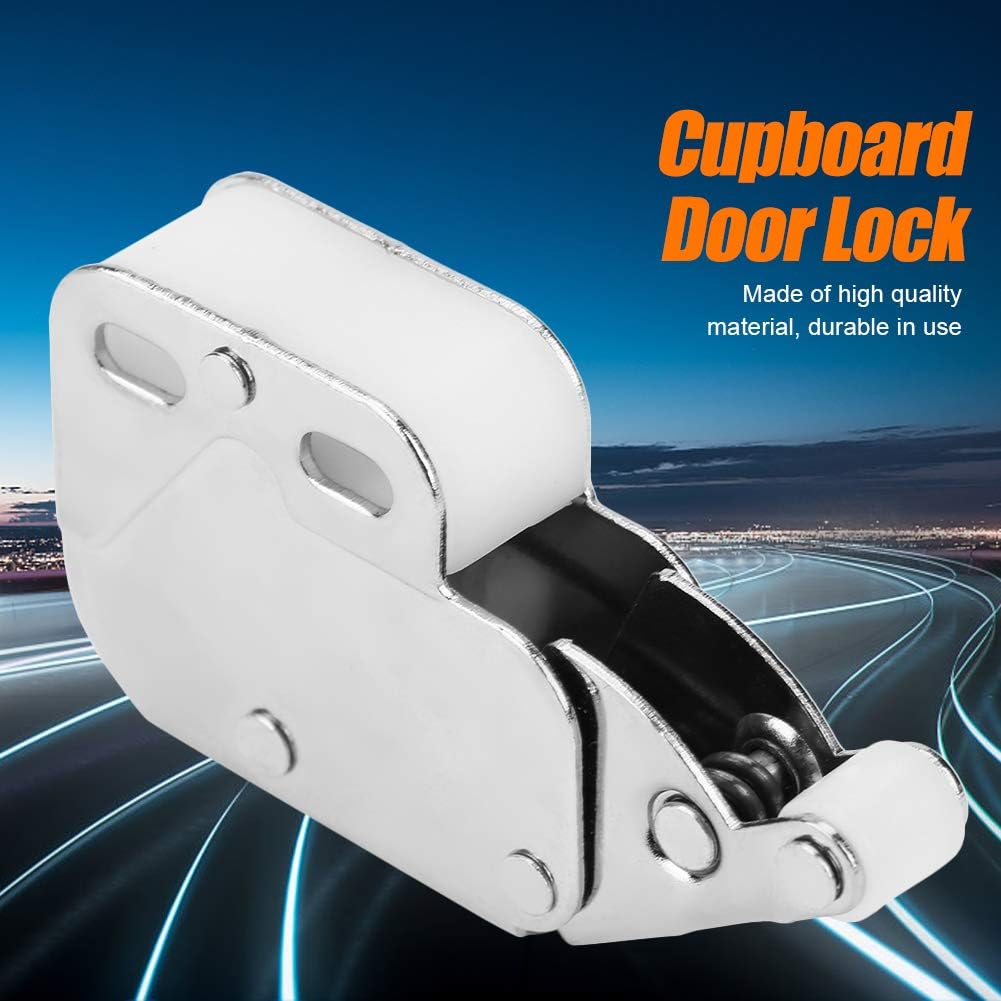 10PCS Cupboard Touch Catch Latch Lock, Bounce Cabinet Door Latch, Serviceable Material Easy Installation for Various Doors